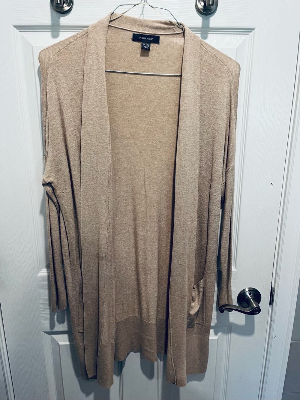 Primark Women's Lightweight Beige Open Cardigan